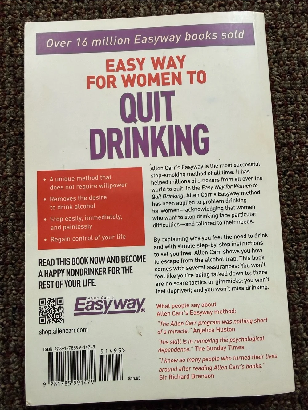 Allen Carr’s East Way for Women Quit Drinking